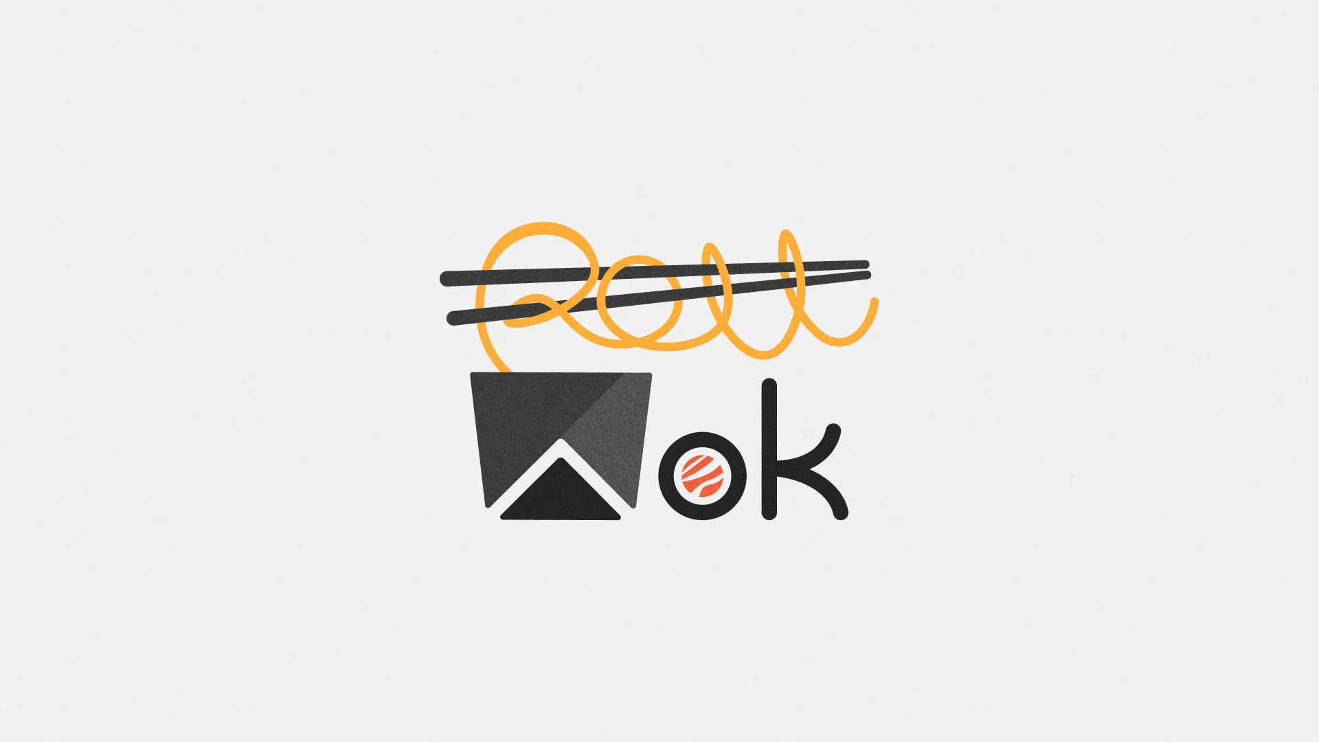 Разработка логотипа в Онеге для суши-бара «Roll Wok Club» Разработка логотипа в Онеге для суши-бара «Roll Wok Club»